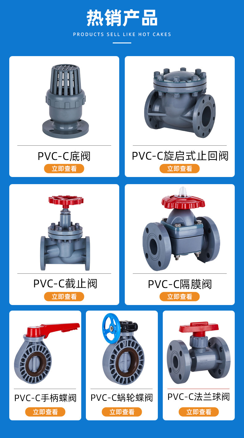 CPVC法蘭式截止閥(圖8) CPVC法蘭式截止閥(圖8)